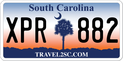 SC license plate XPR882