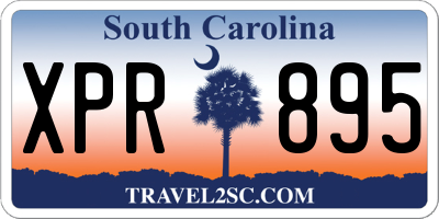 SC license plate XPR895