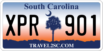 SC license plate XPR901