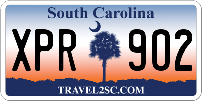 SC license plate XPR902