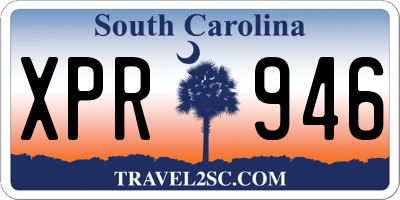 SC license plate XPR946