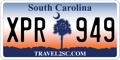 SC license plate XPR949