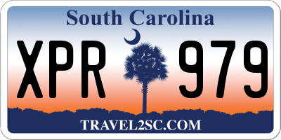 SC license plate XPR979