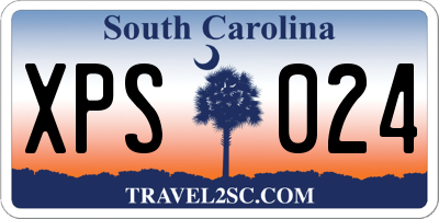 SC license plate XPS024