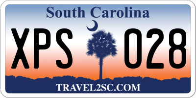 SC license plate XPS028