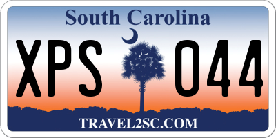 SC license plate XPS044
