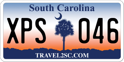SC license plate XPS046