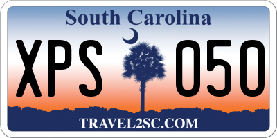 SC license plate XPS050