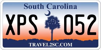 SC license plate XPS052