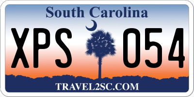 SC license plate XPS054