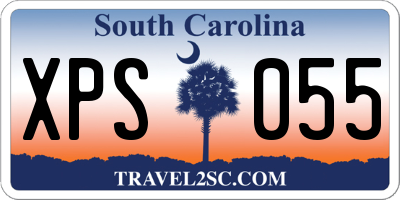 SC license plate XPS055