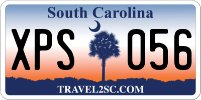 SC license plate XPS056