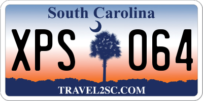 SC license plate XPS064