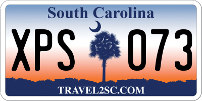 SC license plate XPS073