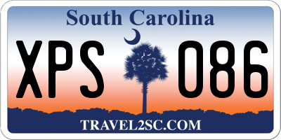 SC license plate XPS086