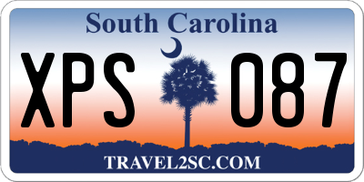 SC license plate XPS087