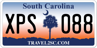SC license plate XPS088