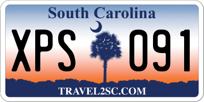 SC license plate XPS091