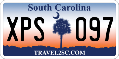 SC license plate XPS097