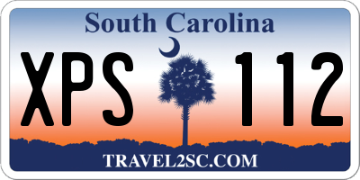 SC license plate XPS112