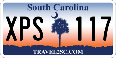 SC license plate XPS117