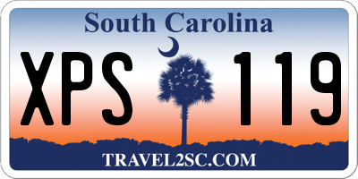 SC license plate XPS119