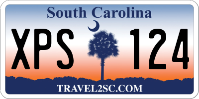 SC license plate XPS124