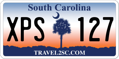 SC license plate XPS127