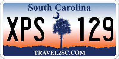SC license plate XPS129