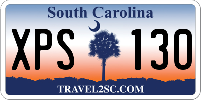 SC license plate XPS130