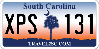 SC license plate XPS131
