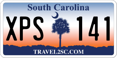SC license plate XPS141