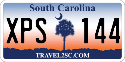 SC license plate XPS144