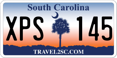 SC license plate XPS145