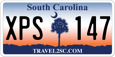 SC license plate XPS147
