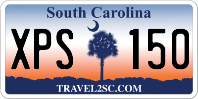 SC license plate XPS150