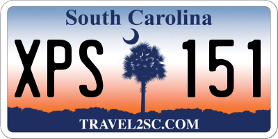 SC license plate XPS151