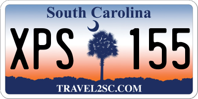 SC license plate XPS155