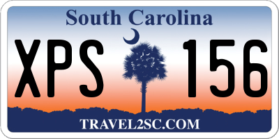 SC license plate XPS156