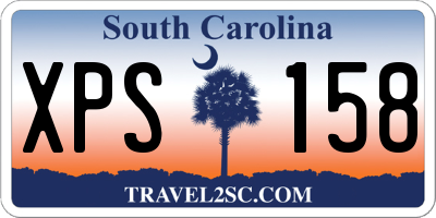 SC license plate XPS158
