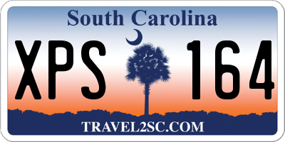 SC license plate XPS164