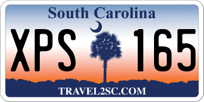 SC license plate XPS165