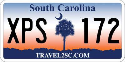 SC license plate XPS172
