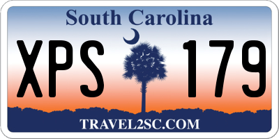 SC license plate XPS179