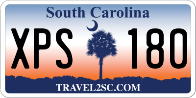 SC license plate XPS180