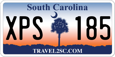 SC license plate XPS185