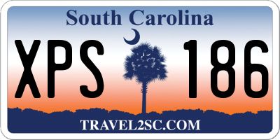 SC license plate XPS186
