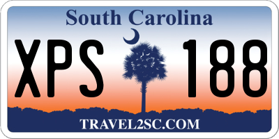SC license plate XPS188
