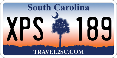 SC license plate XPS189