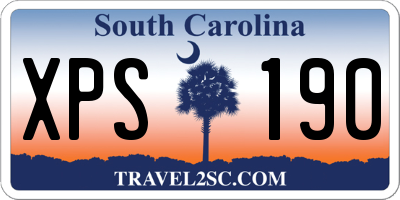 SC license plate XPS190
